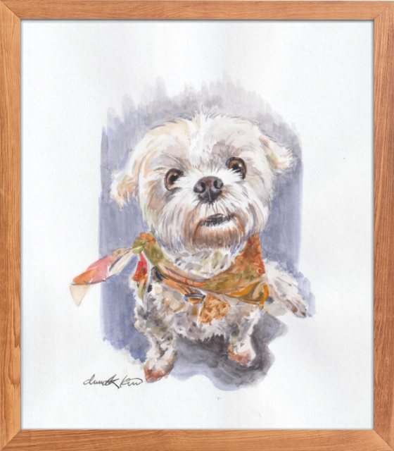 Featured watercolour portrait